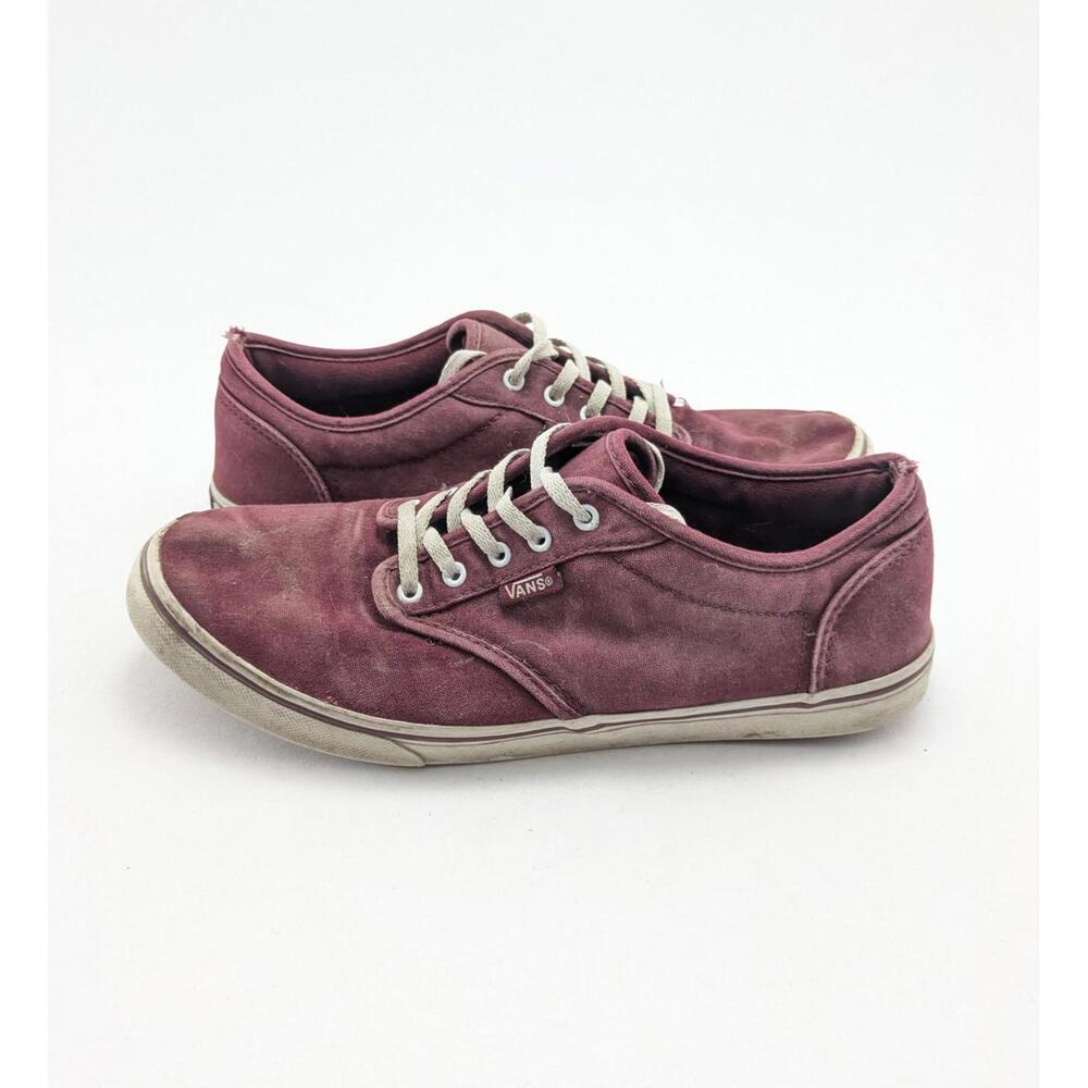 Womens‎ Vans Off The Wall Red Maroon Low Top Skateboard Shoes 500714 Size 8.5